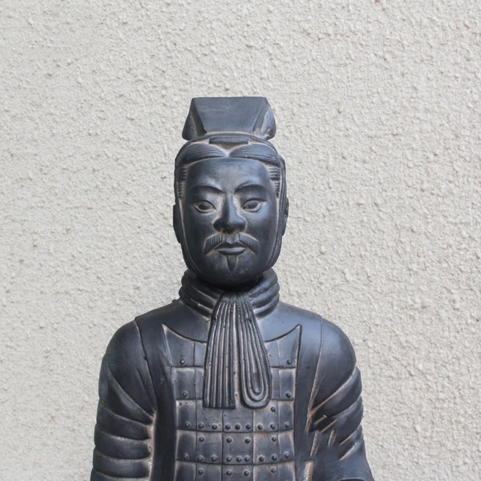 Dekoracja biurka Qin Terakota Wojownicy i Konie Statua Rzeźby - Statua Sztuki, Gliniane Chińskie Żołnierze i Wojownicy Artystyczne Modele Statuy, Wystrój Domu (C, H50CM)