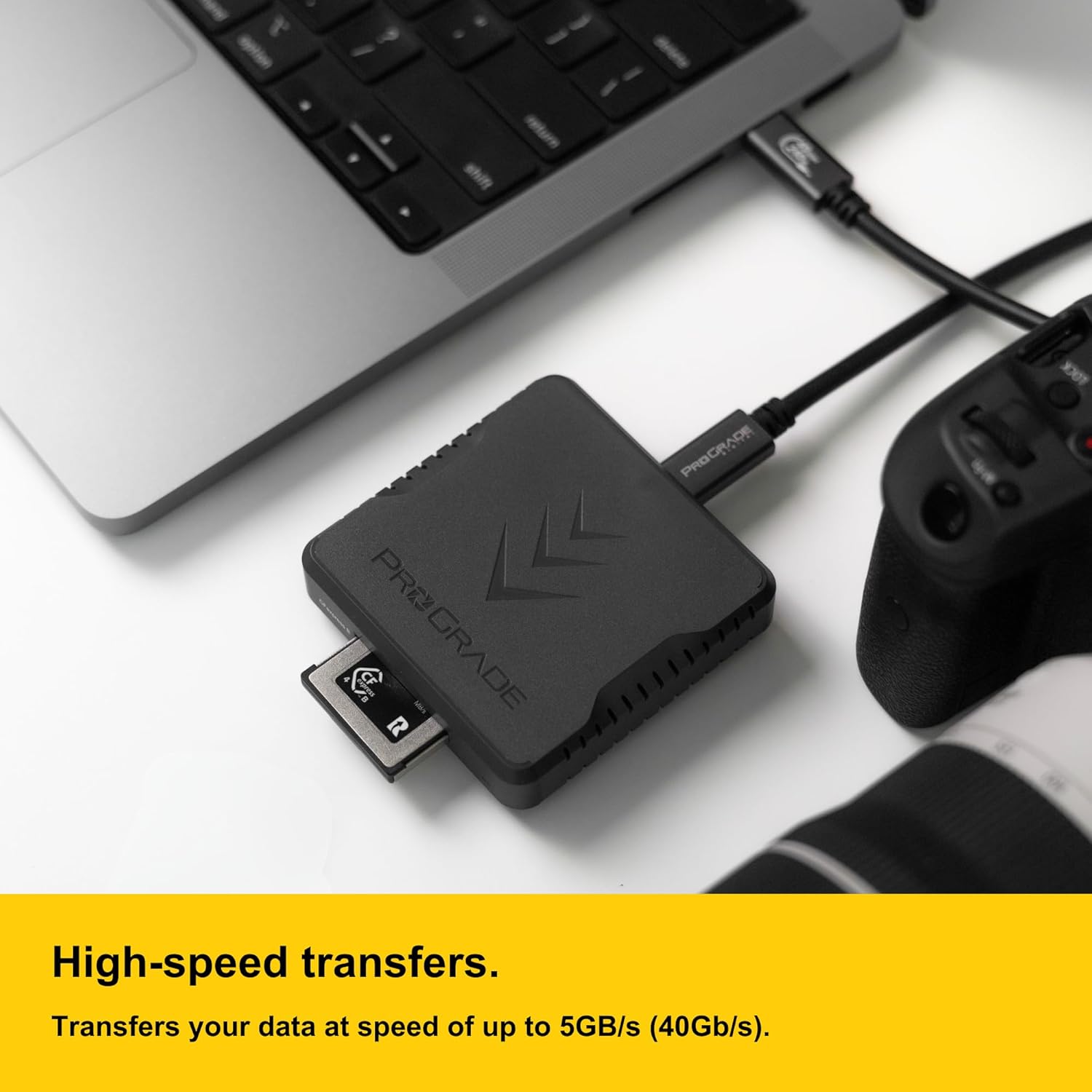 CFexpress Type B Single-Slot Memory Card Reader by ProGrade Digital | USB 4.0 for Professional Filmmakers, Photographers, Content Creators