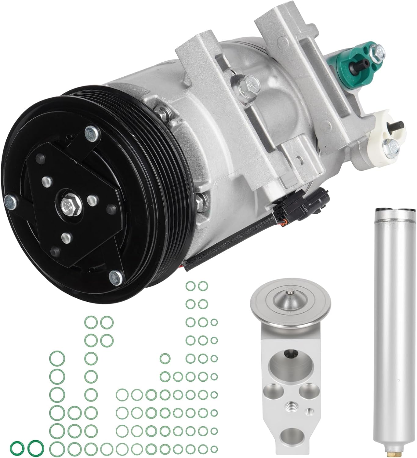 NEW Air Conditioning A/C Compressor Component Kit complete For Nissan Altima 2.5L 2013-2018, Without SL and SV, CO 29074C, KT 5236