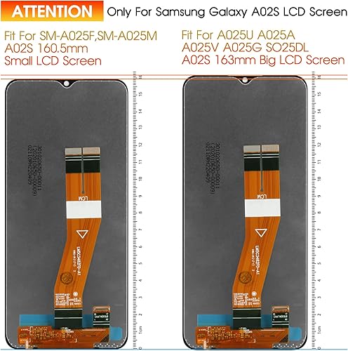 Miniatura 2 de Pantalla de 6.299 in para Samsung Galaxy A02s Reemplazo de pantalla para Samsung A025F Pantalla LCD SM-A025G, SM-A025M, SM-A025F Pantalla táctil