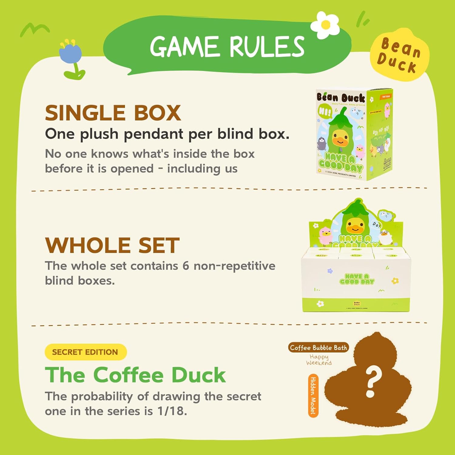 B.Duck Bean Duck Blind Box Plush Keychain Cute Duck Collectible Toys with Hidden Secret Edition, Cute Playful Animal Figures Pendant Keychain,Soft Plush Pendant Gift for Kids,Collectors