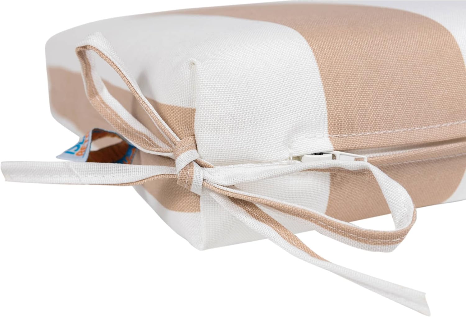 Island Umbrella NU6932 Outdoor Seat Cushion, Champagne Stripe