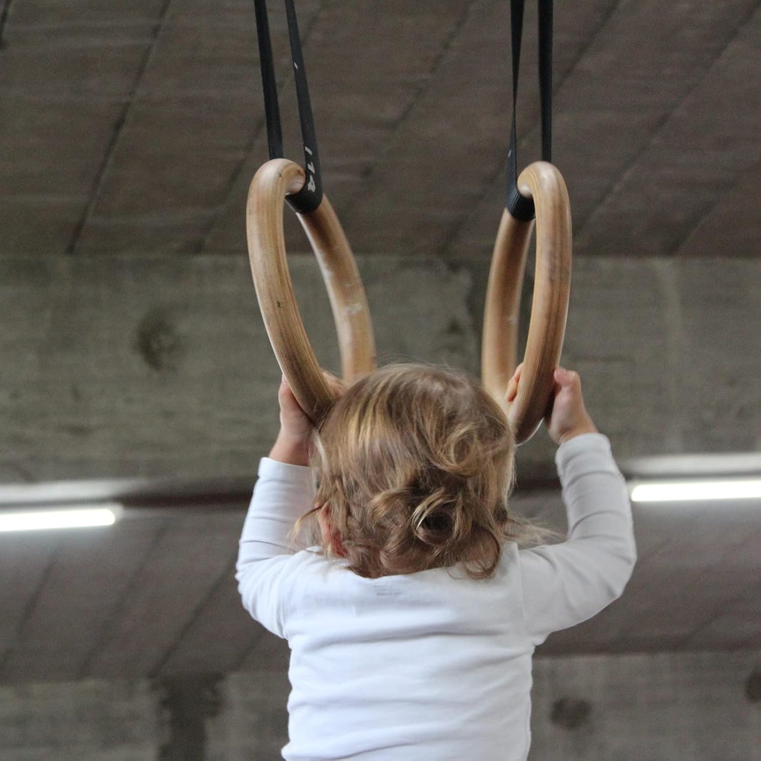 ZXLX Girl Boy Kids Gymnastic Rings for Olympic Gymnast Pull