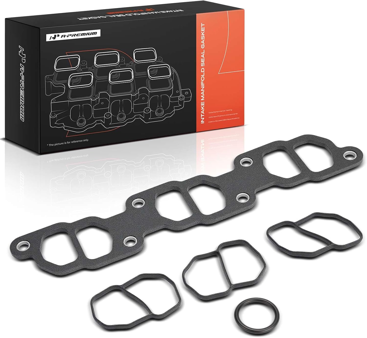A-Premium Upper Fuel Injection Plenum Gasket Set Compatible with Ford