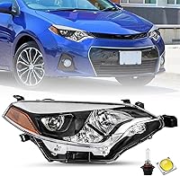 Vista 14 de SOCKIR Conjunto de faros delanteros para 2014 2015 2016 Toyota Corolla Base/CE/C/LE Eco/LE/L/S Plus/S/Sedan de 4 puertas. Proyector LED de repuesto