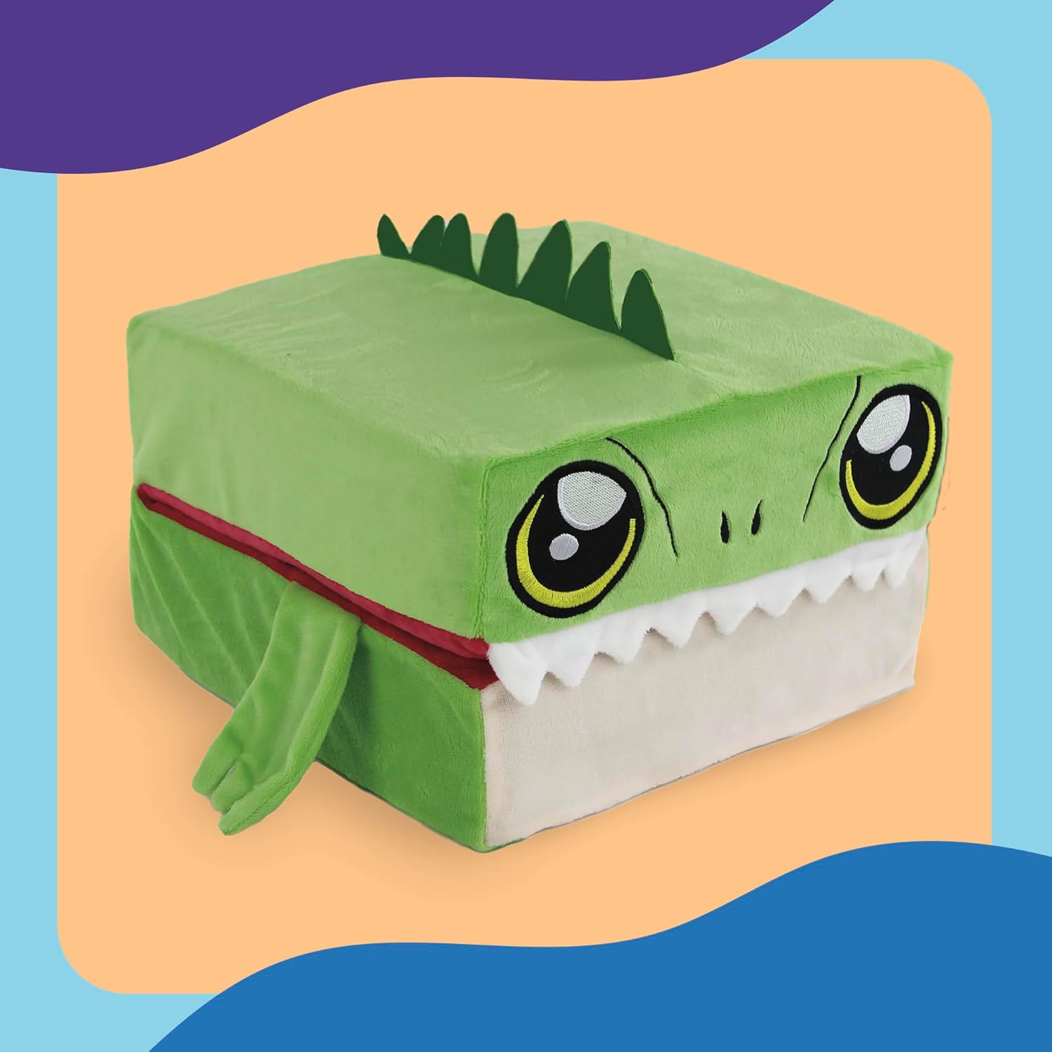 Ontel Green T-Rex Pillow Cube Kids