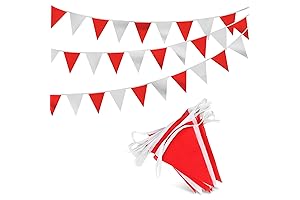 Charming Triangle Banner Flags: 100ft Party Indulgence