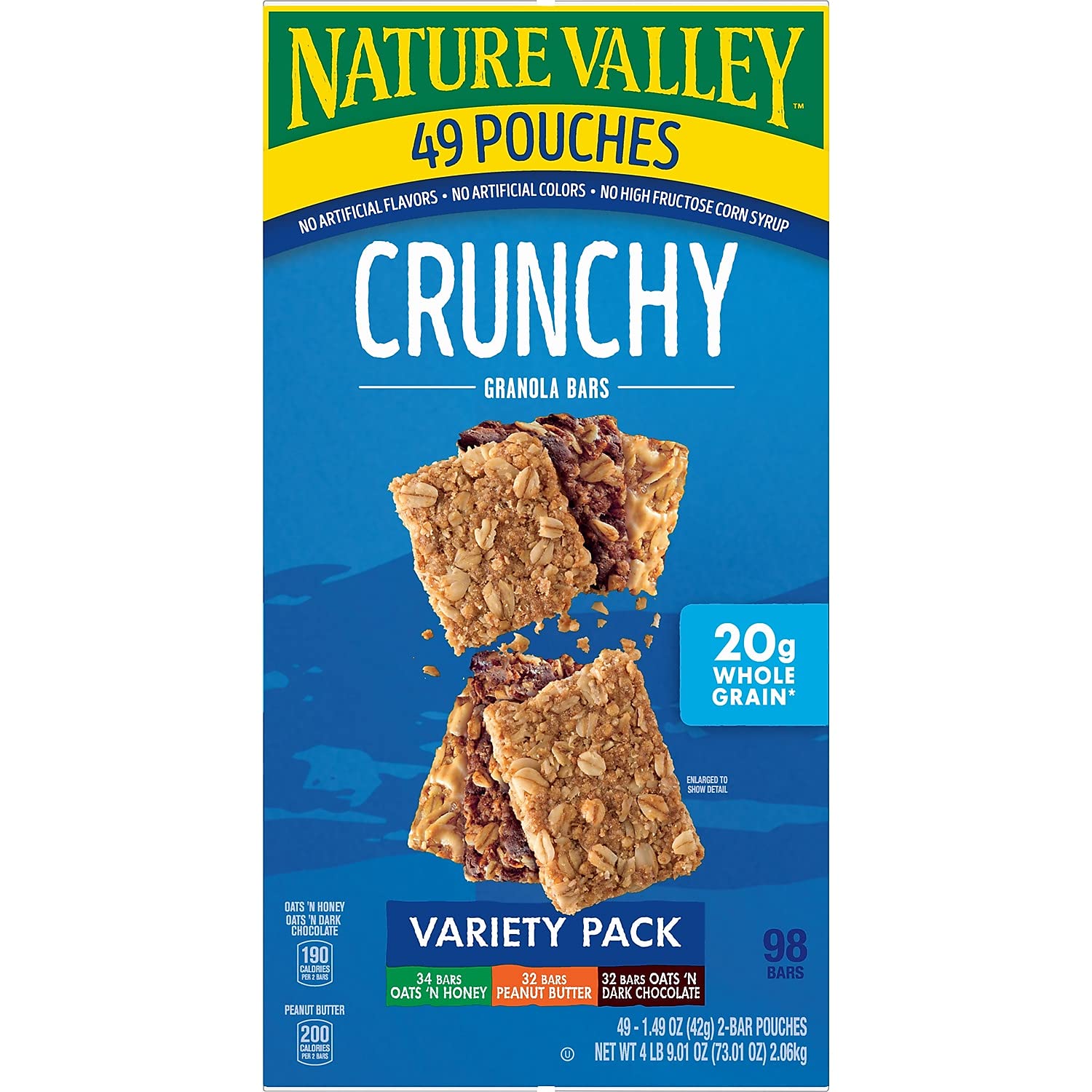 Nature Valley 1787279 Bars Variety 1.5 oz. 49 Packs/Box (44136) Flavor Assorted Type Granola