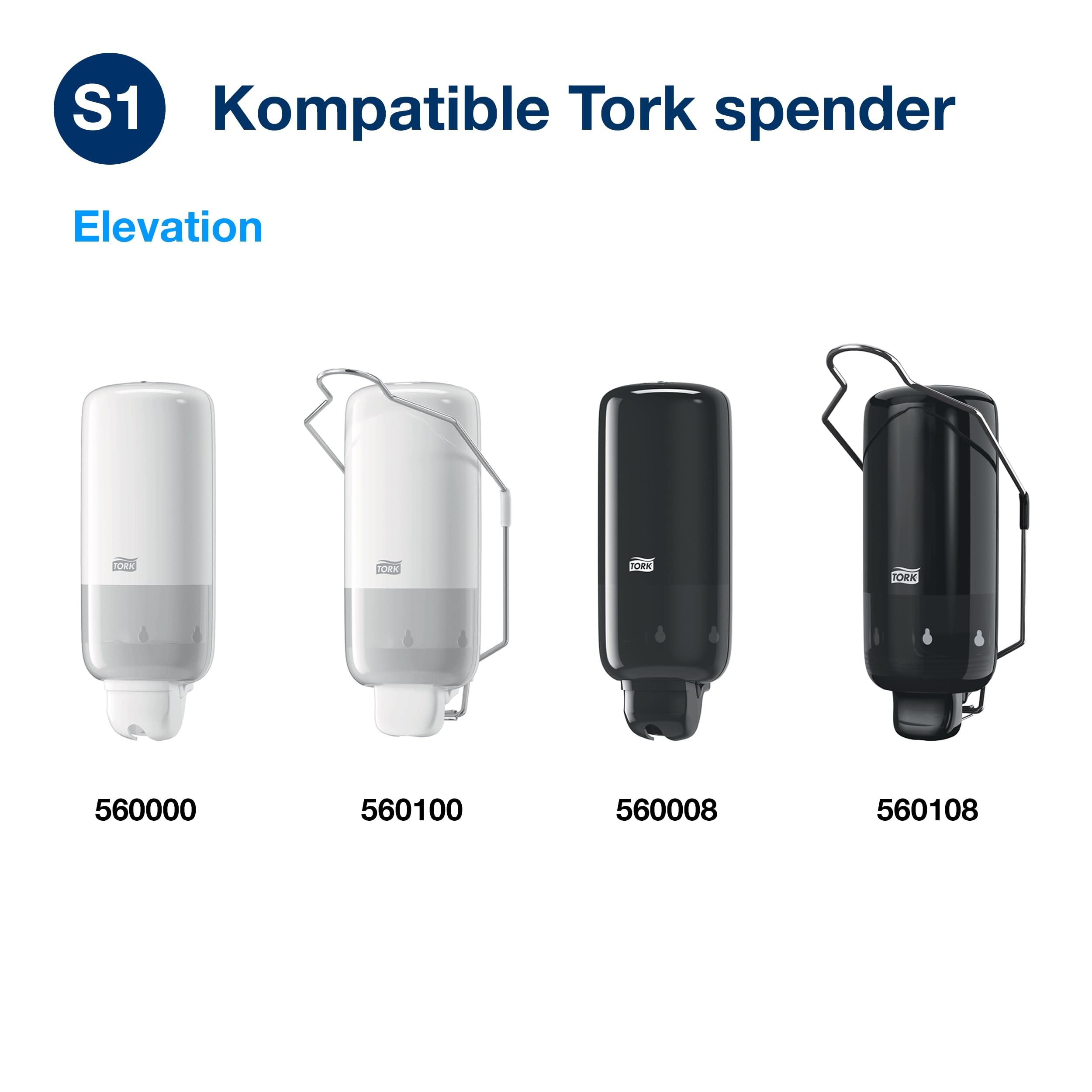 Tork Feuchtigkeitsspendendes Salubrin Händedesinfektionsgel Nachfüllmaterial S1, 6 × 1000 ml, 910103