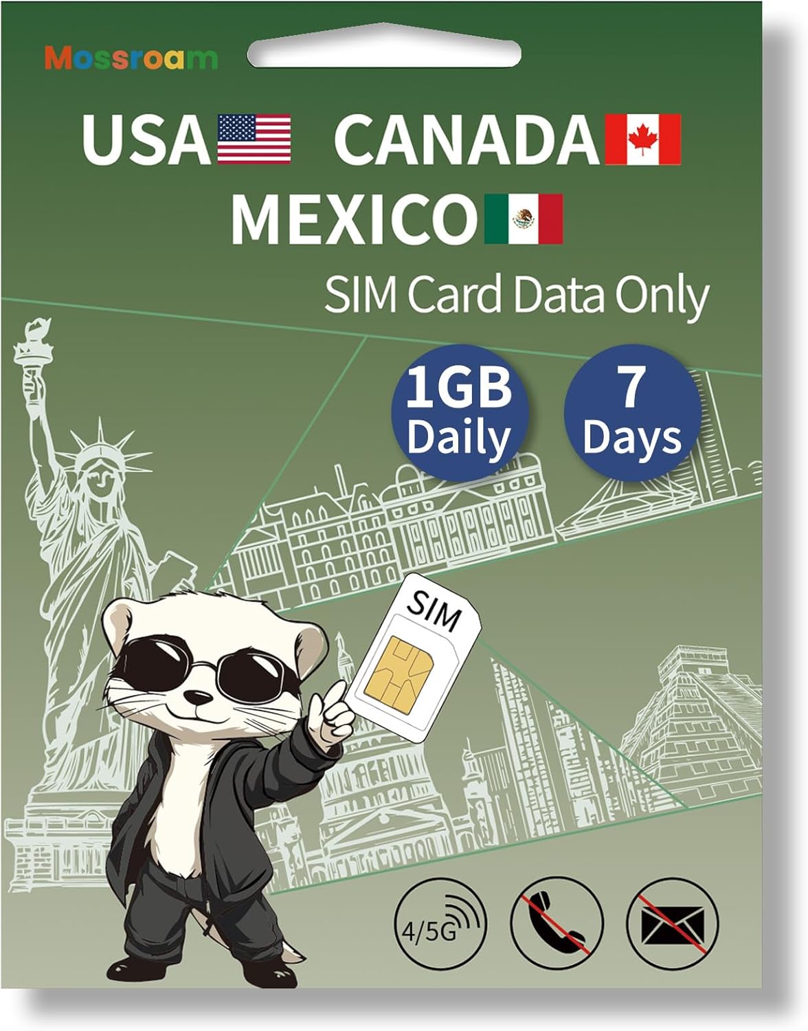 Amazon.com: North America Data SIM Card for Travel -USA & Canada ...
