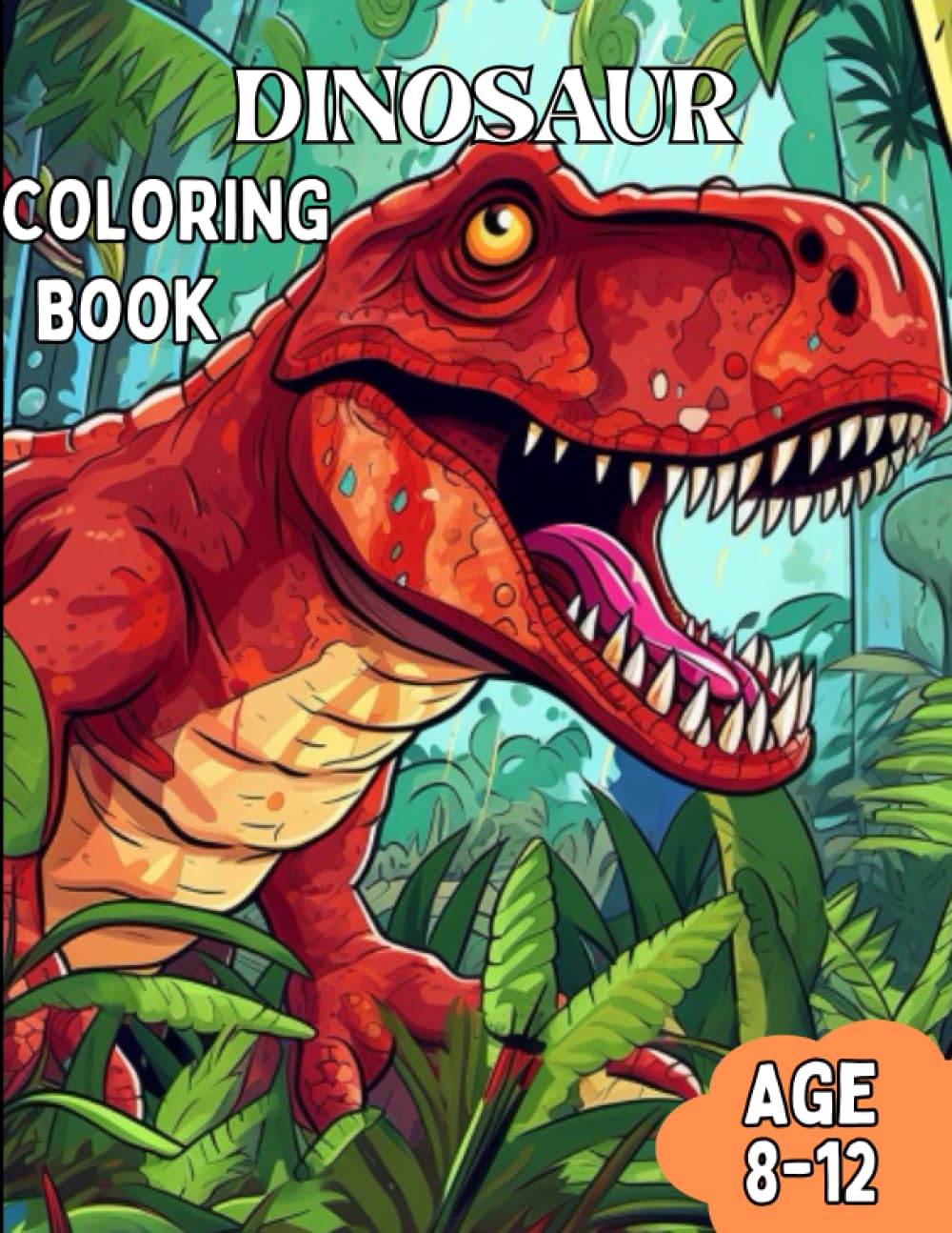 Amazon.com: Dinosaur Coloring Book: Awesome Coloring Book for Kids Age ...