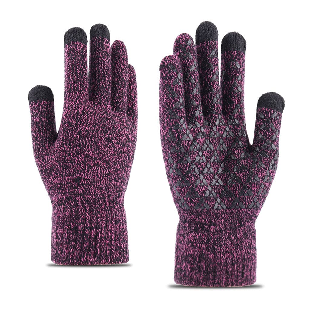 Gants de neige tricotés chauds pour activités extérieures et écrans