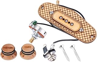Guitar Pickup Cigar Box Guitar Kit, 3 Pole Pickup, Performance Tool para Cigar Box Guitar Cigar Box Peças de guitarra para guitarra String Tool Profissionais e amadores