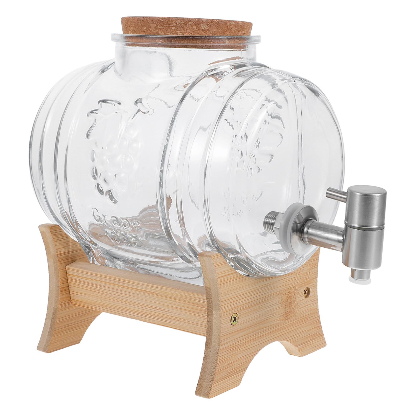 Dispensador de bebidas con grifo de vidrio de 101oz para macerar vino