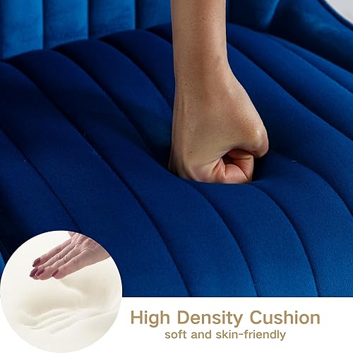 Miniatura 57 de Juego de 2 taburetes de bar de terciopelo beige de 26 pulgadas, modernos taburetes de mostrador con respaldo/patas doradas, sillas de bar tapizadas,