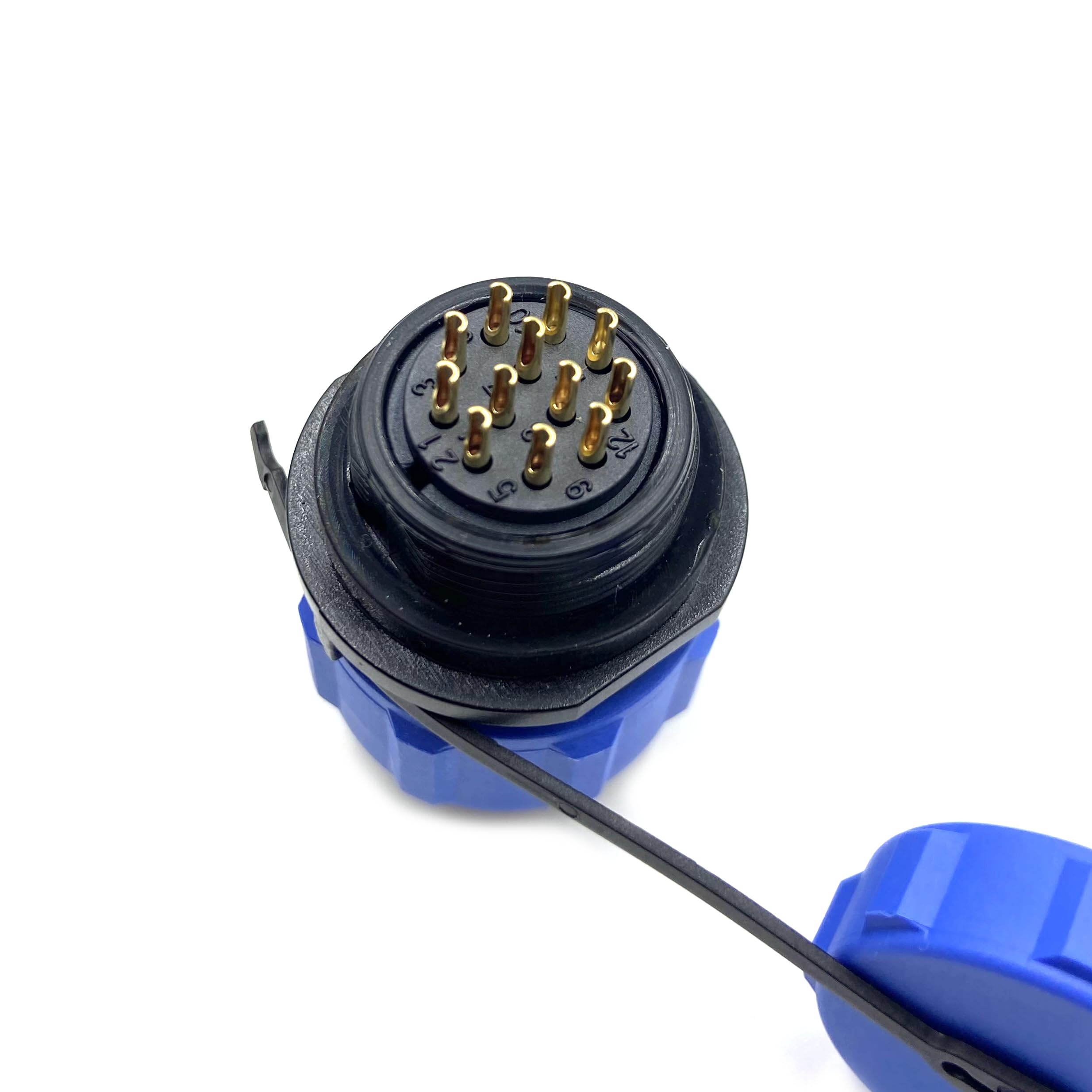 SP21 Industriële connector 12-pins waterdicht IP68 mannelijke en vrouwelijke rechte stekker lassen ronde connector type voor industriële en luchtvaarttoepassingen