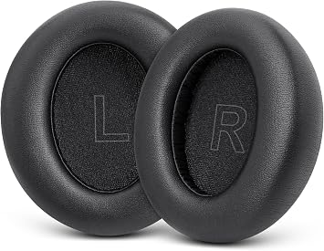 Replacement Earpads Cushions for Anker Soundcore Headphones Q30 and Anker Q35, Life Q30 Earpads Ear Cushions with Protein Leather Skin and Memory Foam Black