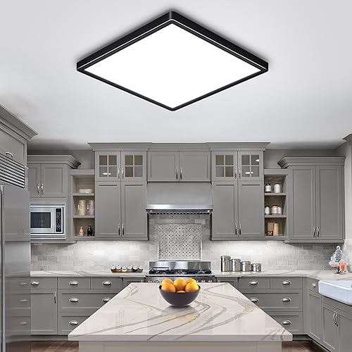 Miniatura 2 de Rezant Lámpara de techo LED empotrada de 12 pulgadas, 24 W, 3000 K4000 K6000 K, luz de techo LED ajustable, 2800 lm para dormitorio, cocina, pasillo