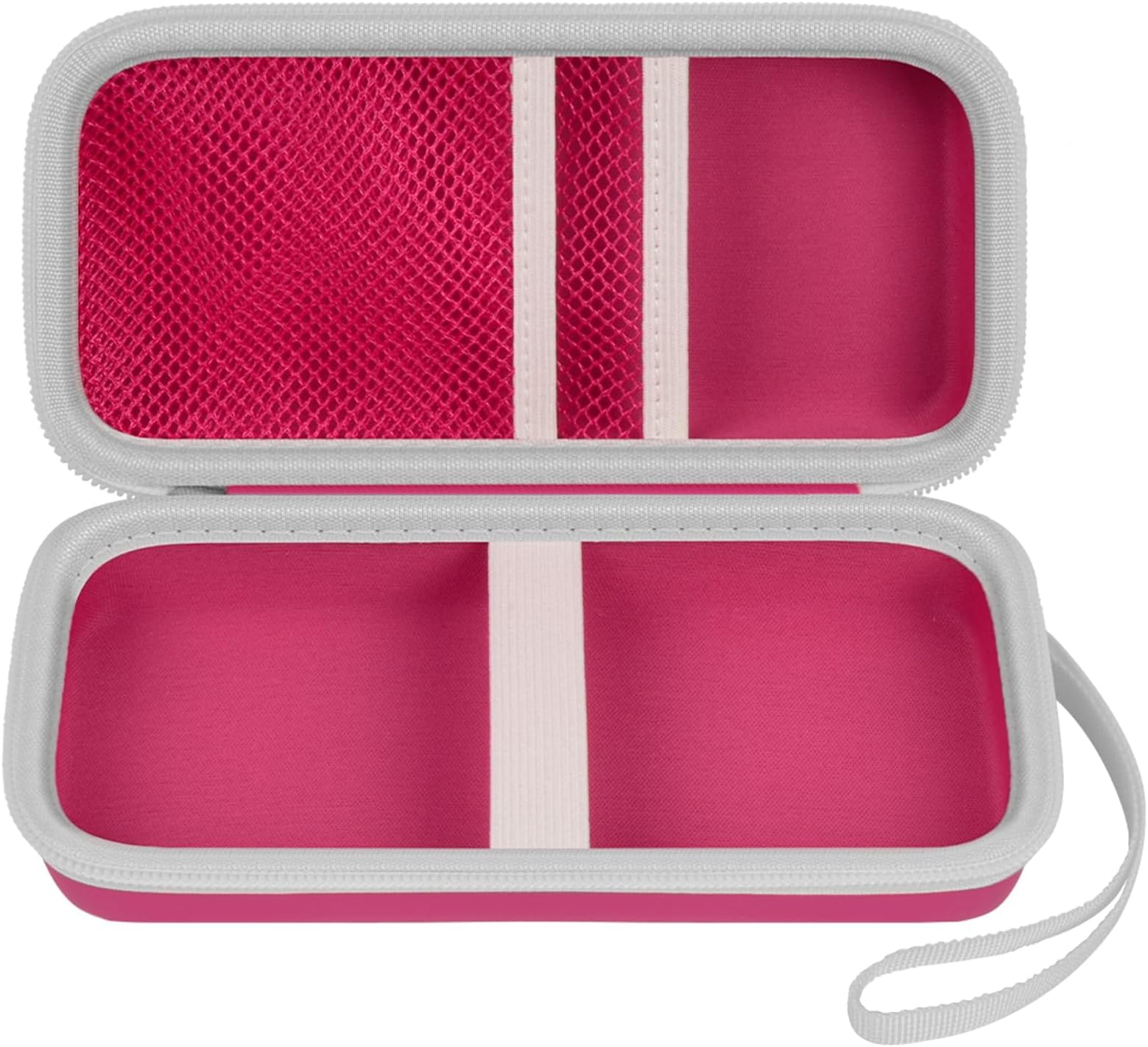 Case Compatible with Texas Instruments TI-30XS for MultiView Scientific Calculator, Storage Holder Carrying Organizer Bag with Mesh Pocket for Pens, Pencil, Batteries and Accessories (Box Only) -Pink