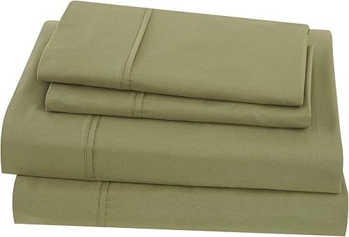 Miniatura 9 de Brooklyn Loom Juego de sábanas de percal de algodón sólido, tamaño matrimonial, color negro