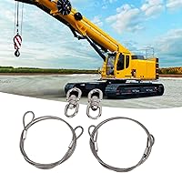 Vista 4 de Cable de elevación de remolque, 2 unidades, 3.3 ft 125542 304 acero inoxidable puerta cable para remolques gorila grúas RV