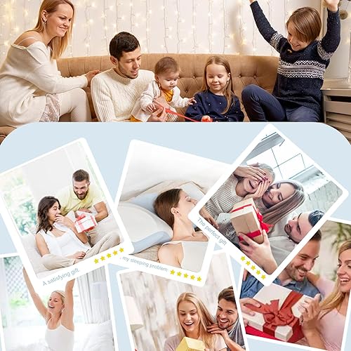 Miniatura 7 de Almohada cervical para el cuello para aliviar el dolor, almohadas ergonómicas de espuma viscoelástica para dormir con funda de almohada lavable,