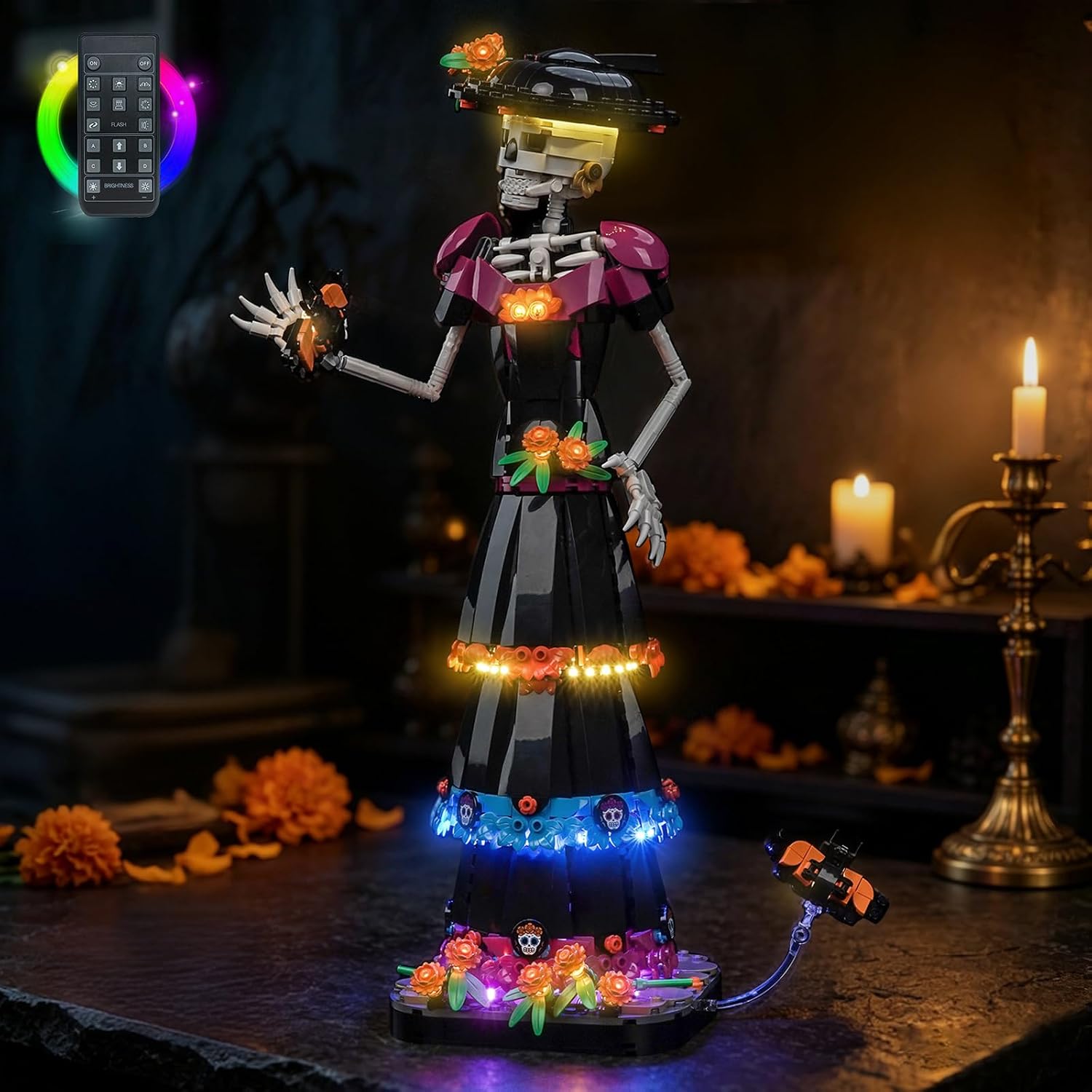 BrickBling RC Version Light Compatible with Lego La Catrina 21372