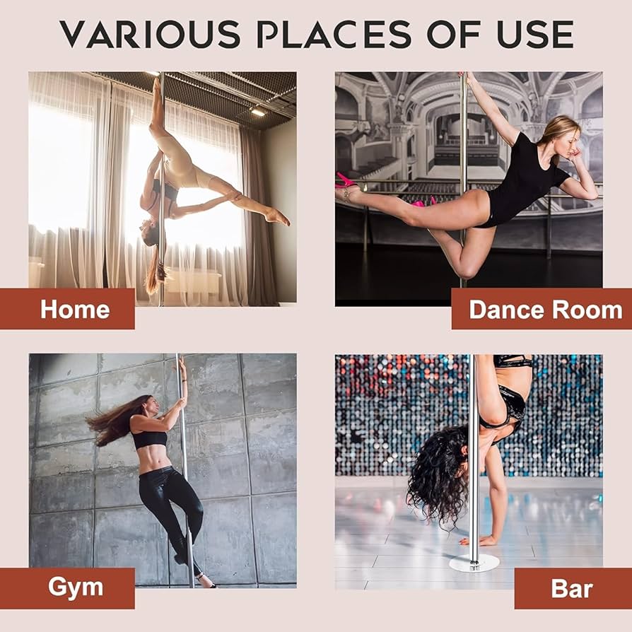 ポールダンス Amazon.co.jp: 家庭用スピニングスタティックポールダンスポール