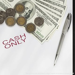 MaxStamp - Self-Inking Cash Only Stamp (Red Ink)