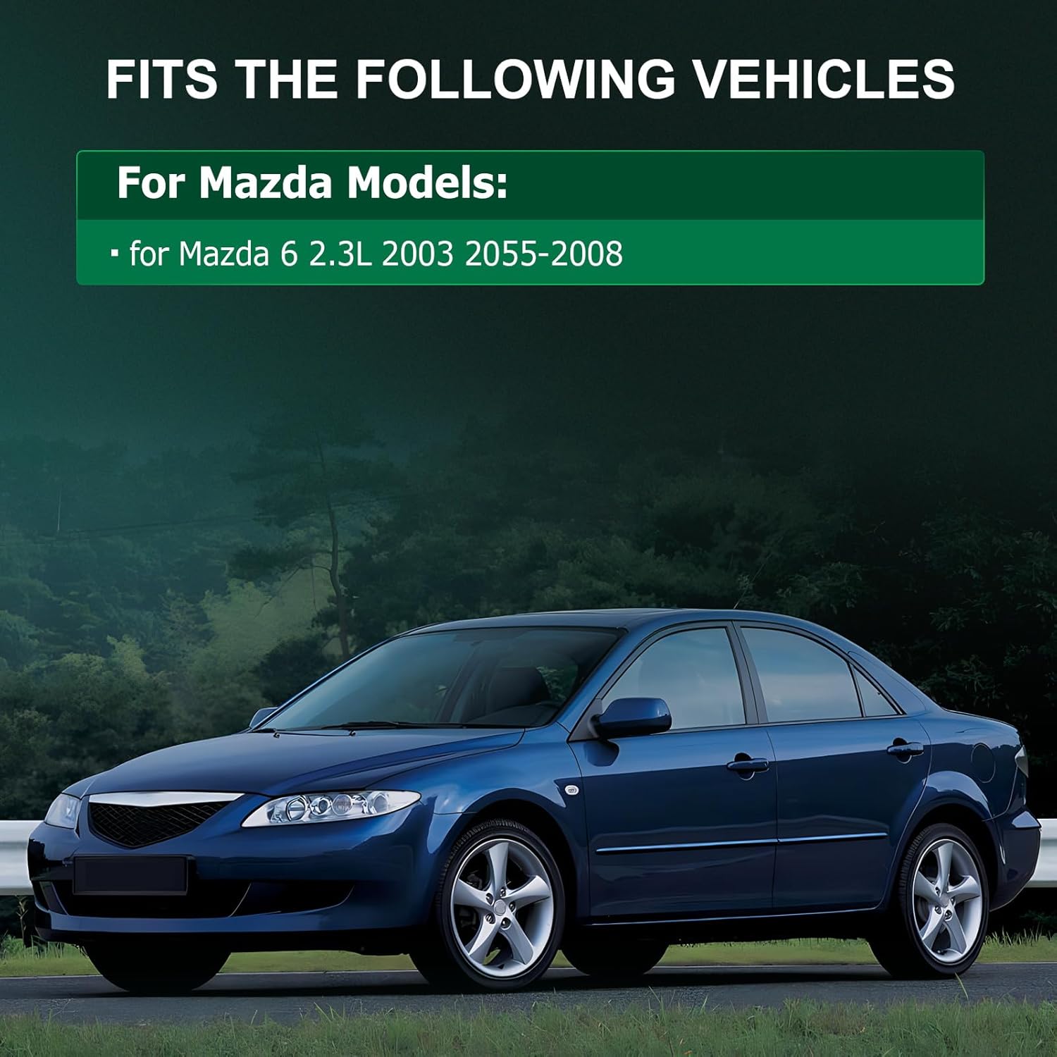 SCITOO Engine Motor Mount Torque Strut Mount Set Compatible for 2003 2005-2008 for Mazda 6 2.3L Replacement for A6494 A5829 A6497