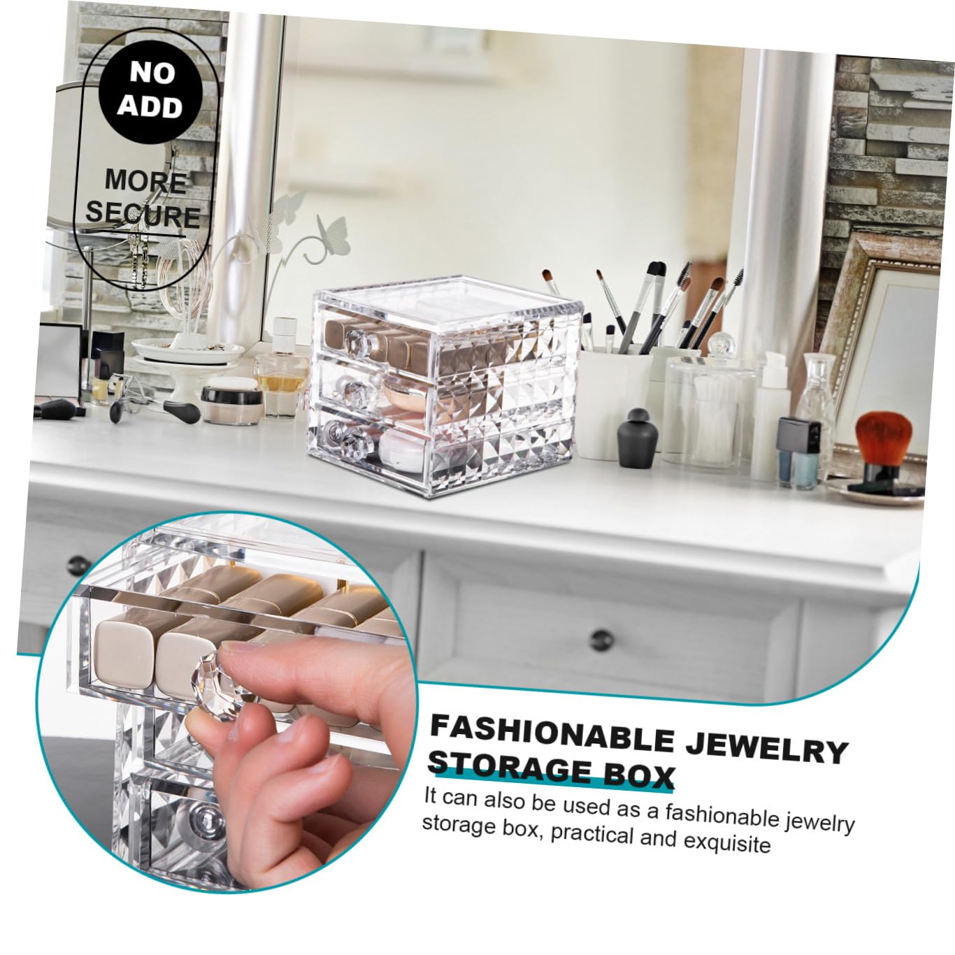 Kosmetikbehälter Schubladenform Mehrschichtiger Transparenter Acryl Organizer Schminkkoffer Für Haushalt Lippenstift Schmuck Aufbewahrung