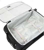Aerolite 56x45x25 Fedélzeti Bőrönd 60L Könnyű Utazási Táska 2 Kerekű Fekete 6