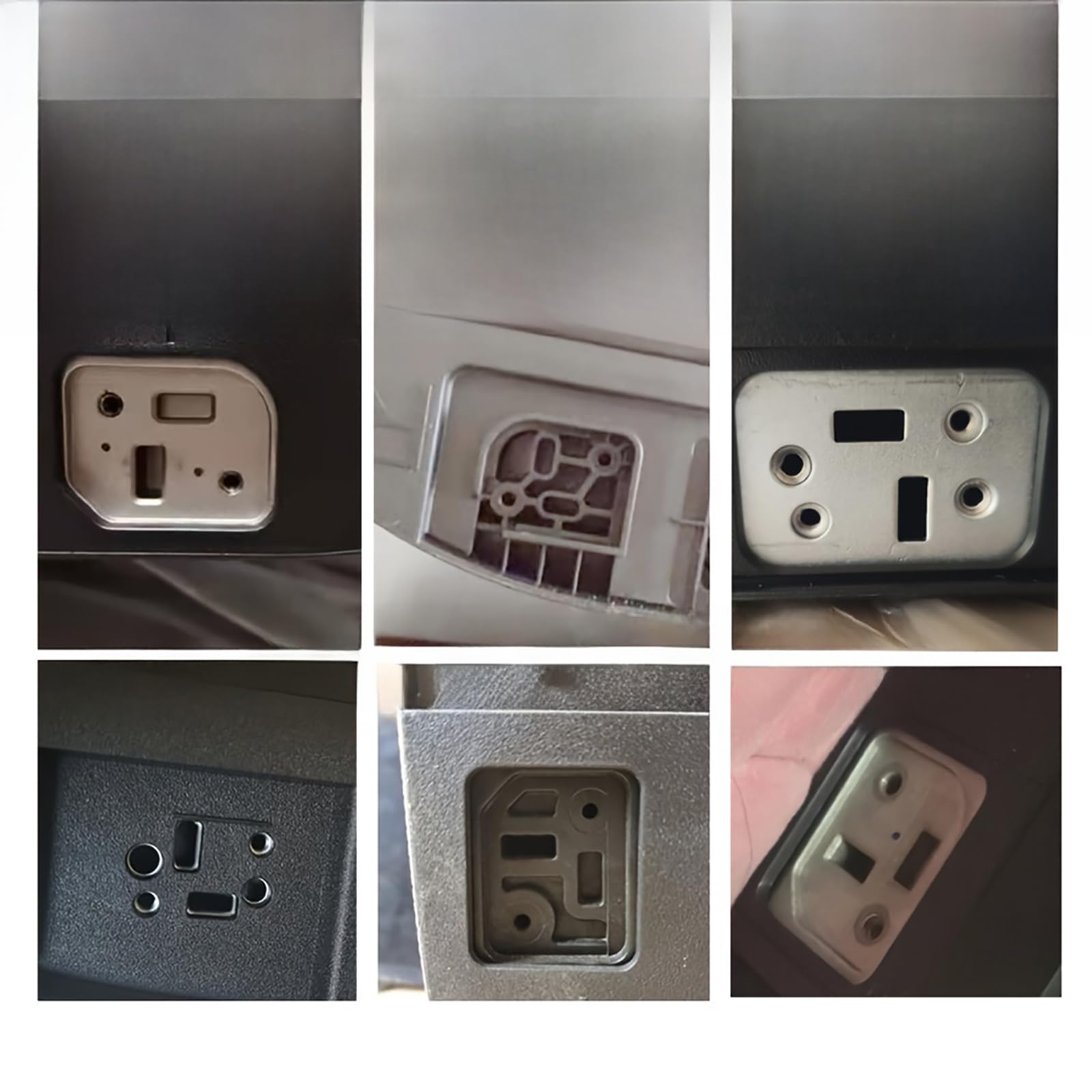 Patas universales para TV de 65.62 a 85.3 pulgadas, 2 patas de repuesto para TV con tornillos, soportes de montaje de plástico fáciles de instalar, soporte de base de mesa negro (ajuste de