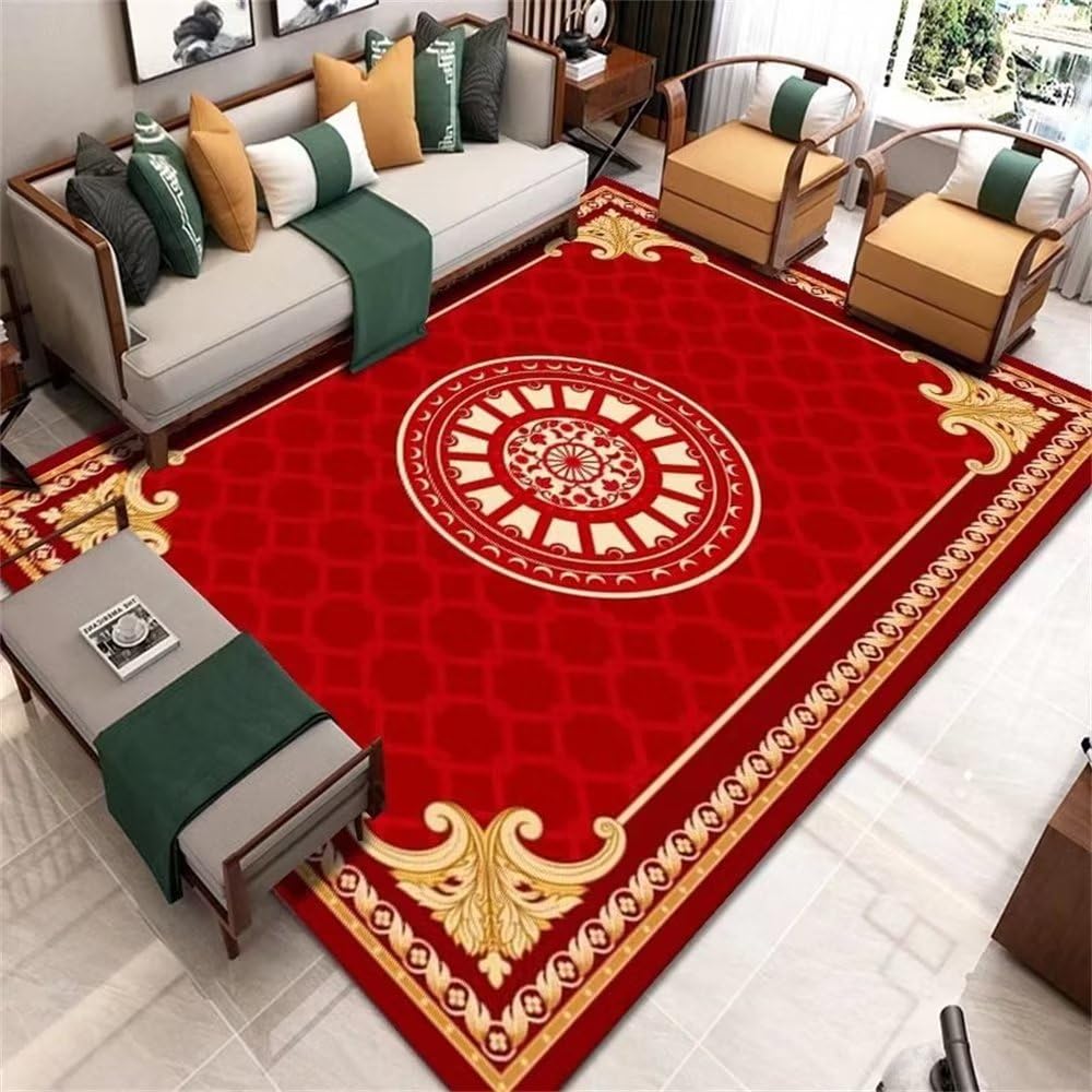 Tapis pastel bordeaux tissé à plat avec finitions soignées