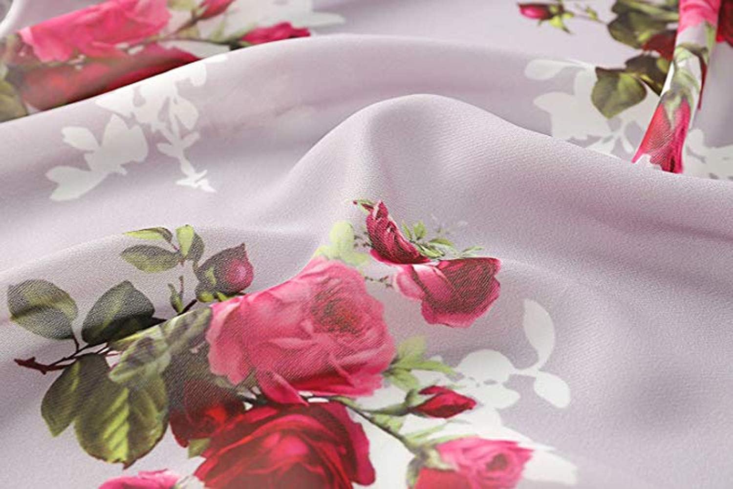 CASURESS Women's Cardigan-Sheer Kimono Loose Summer Floral Print Cover Ups - Image 4