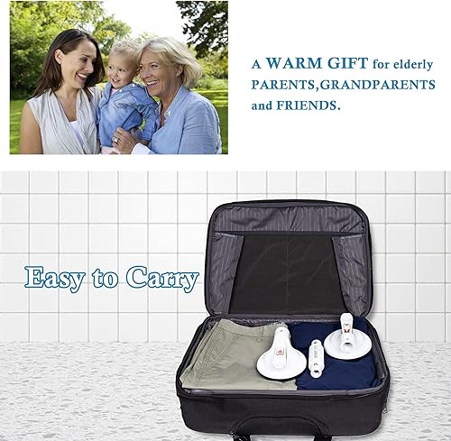 Miniatura 5 de Barra de agarre de ducha con succión de 15 pulgadas, barra de mango de ducha portátil, mango de succión para bañera con ajuste de ventosa de