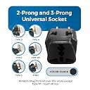 OREI European Plug Adapter, Russia, Turkey & More - Type C - 2 in 1 - Perfect for Laptop, Camera Charger and More- CE, RoHS - 4 Pack - Black - 5 Years Warranty gallery image