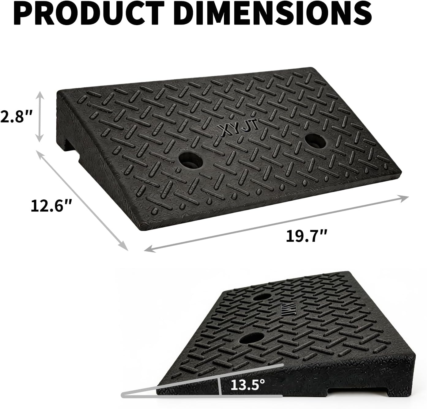 curb ramps for driveway curb ramp 2.8 inch rise 2 pack threshold ramp for low cars ramps for lawn mower to shed 7000lbs load capacity 2.8''height 2