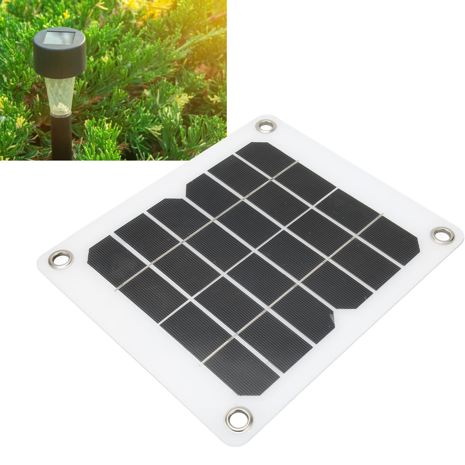 Kit de Carga Solar de 5 V, 20 W, 3 A, Panel Solar Monocristalino, Panel de Carga Solar Portátil, Salida USB de 5 V como Banco de Energía para Teléfono, para Vehículos