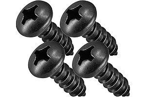 Black License Plate Screws: A Durable and Secure Hold for Your Plates