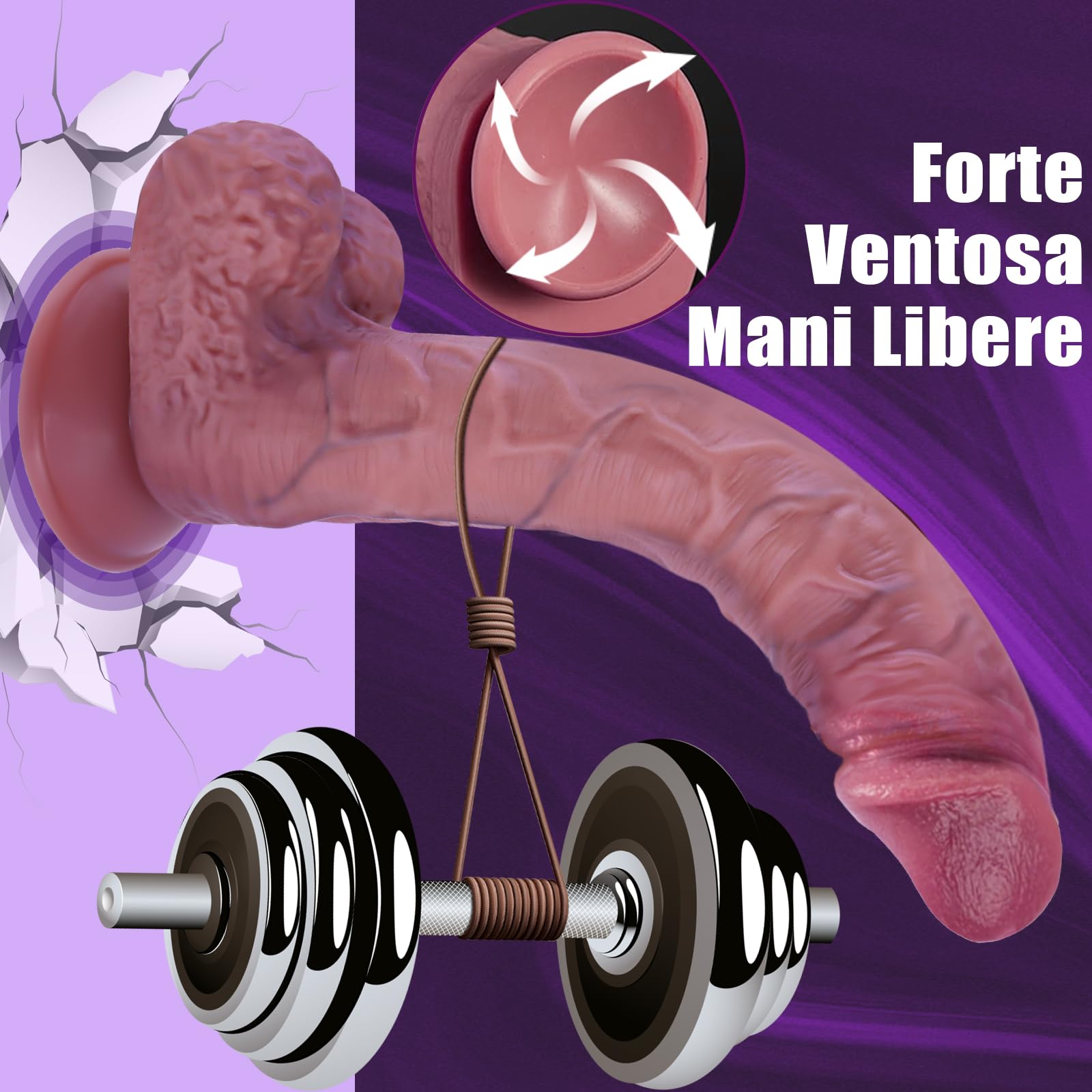 Dildo Realistico Sexytoysys Donna Coppia 27.5cm Fallo Realistico Sex Toy Dildo Anale Pene realistico xxl Grosso Sex Toys Sessuali per Donna Silicone Forte Ventosa Anal Plug Anale Sexytoys Uomo