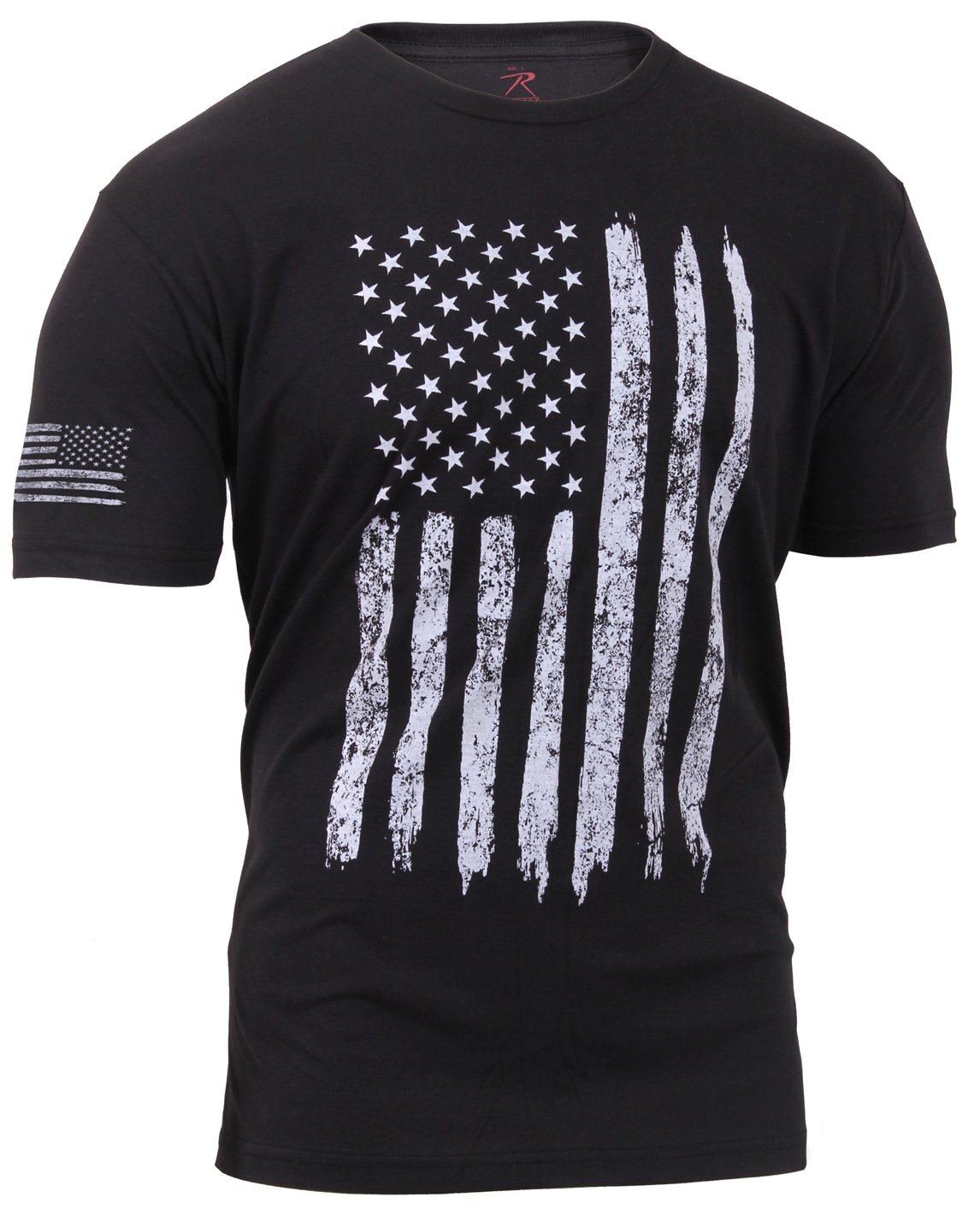 Rothco Distressed US Flag Athletic Fit T-Shirt American Flag Patriotic T-Shirt