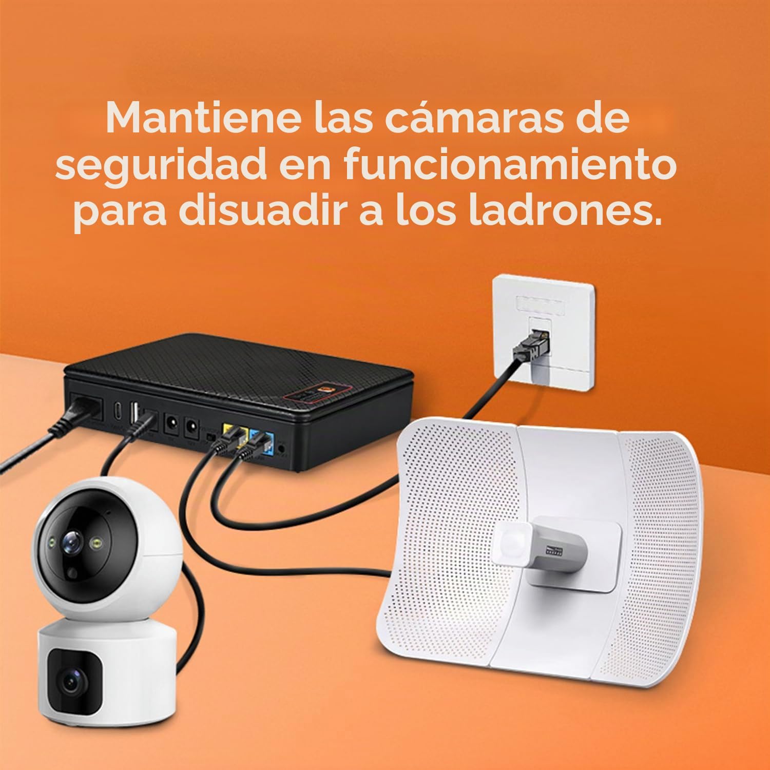 Mini SAI 20800mAh(62Wh) Mini UPS para Router 12V⎓1,5A, USB 5V⎓2A DC SAI 9V⎓1A