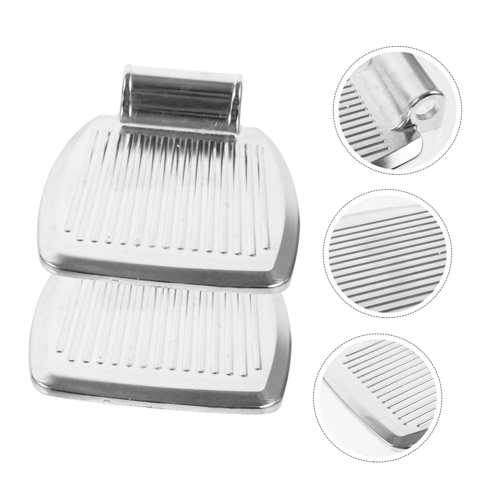 FOMIYES 5 Pares Pedal De Silla De Ruedas Reposapiés Elevable Para Silla De Ruedas Pedales Para Sillas De Ruedas Partes De Sillas De Ruedas Aleación De Aluminio Silver