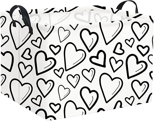 Miniatura 24 de Cesta rectangular de almacenamiento para niños con asas para el hogar, cocina, niños y niñas, lindo contenedor organizador de almacenamiento de