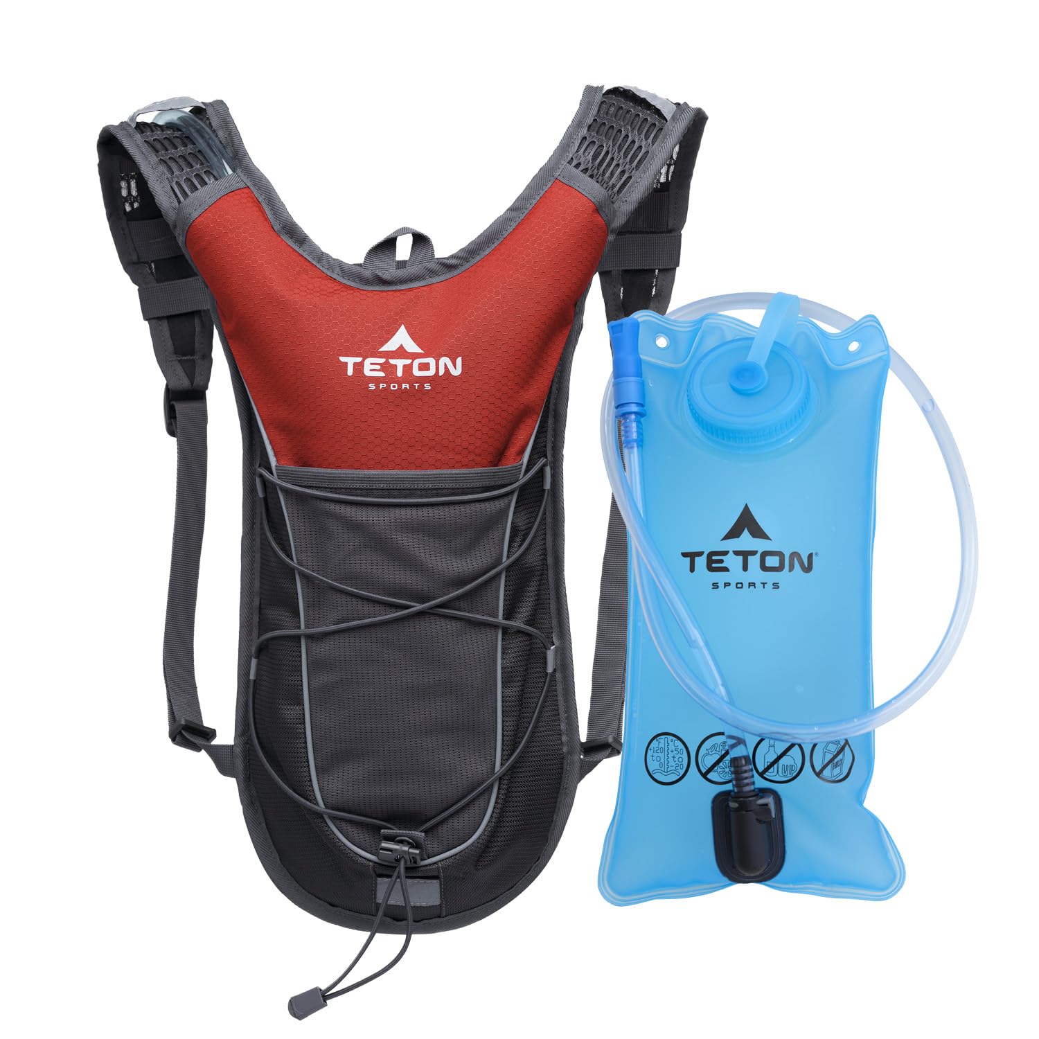 Teton Oasis/Trailrunner Hydration Backpack – Lightweight Water Pack with 2L/3L Bladder for Hiking, Running, Cycling, Biking – 2L/18L/22L Sizes – Sewn-in Rain Cover – Fits Men and Women