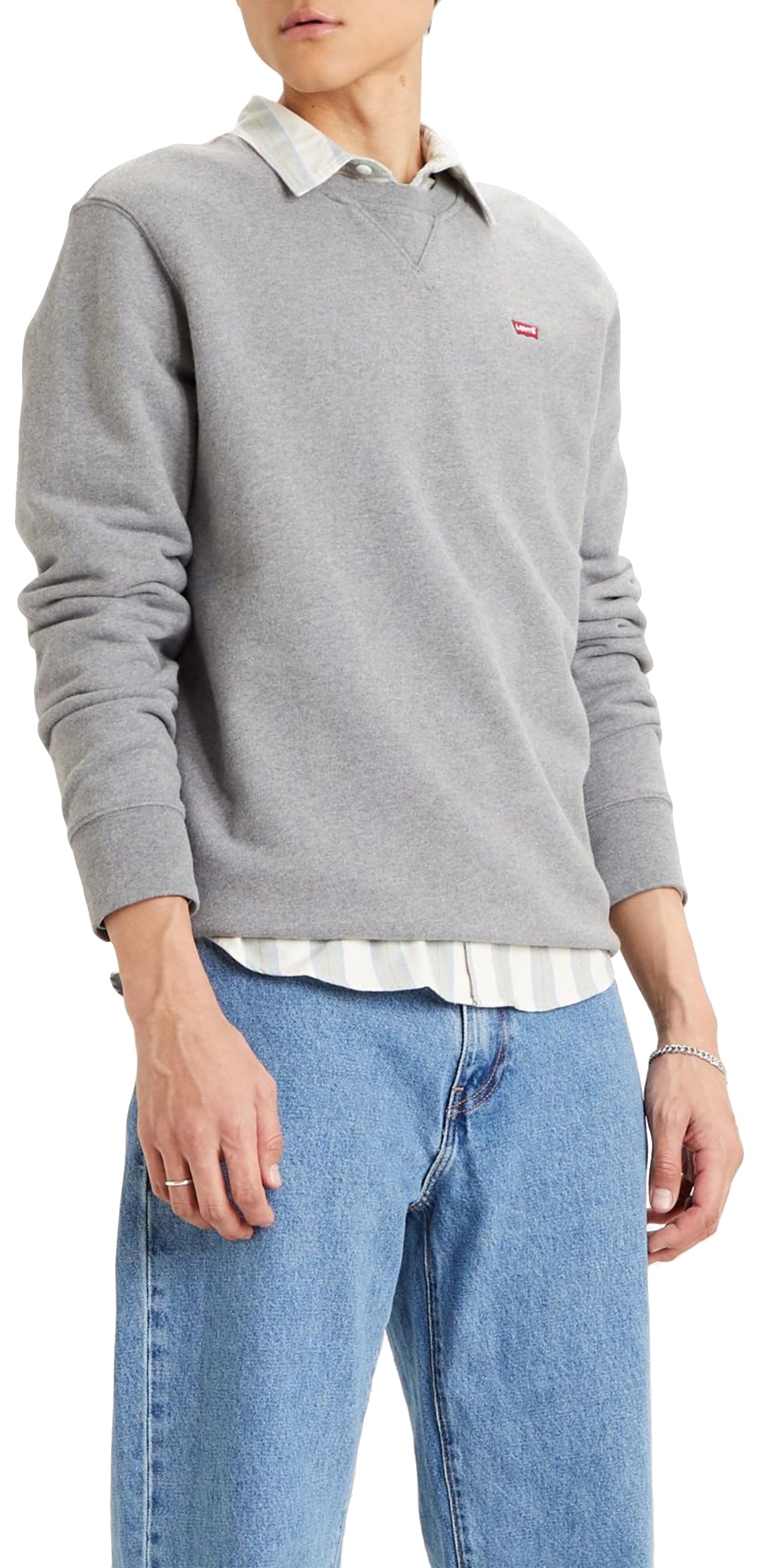 Levi's New Original Crew, Uomo, Chisel Grey Heather, XS