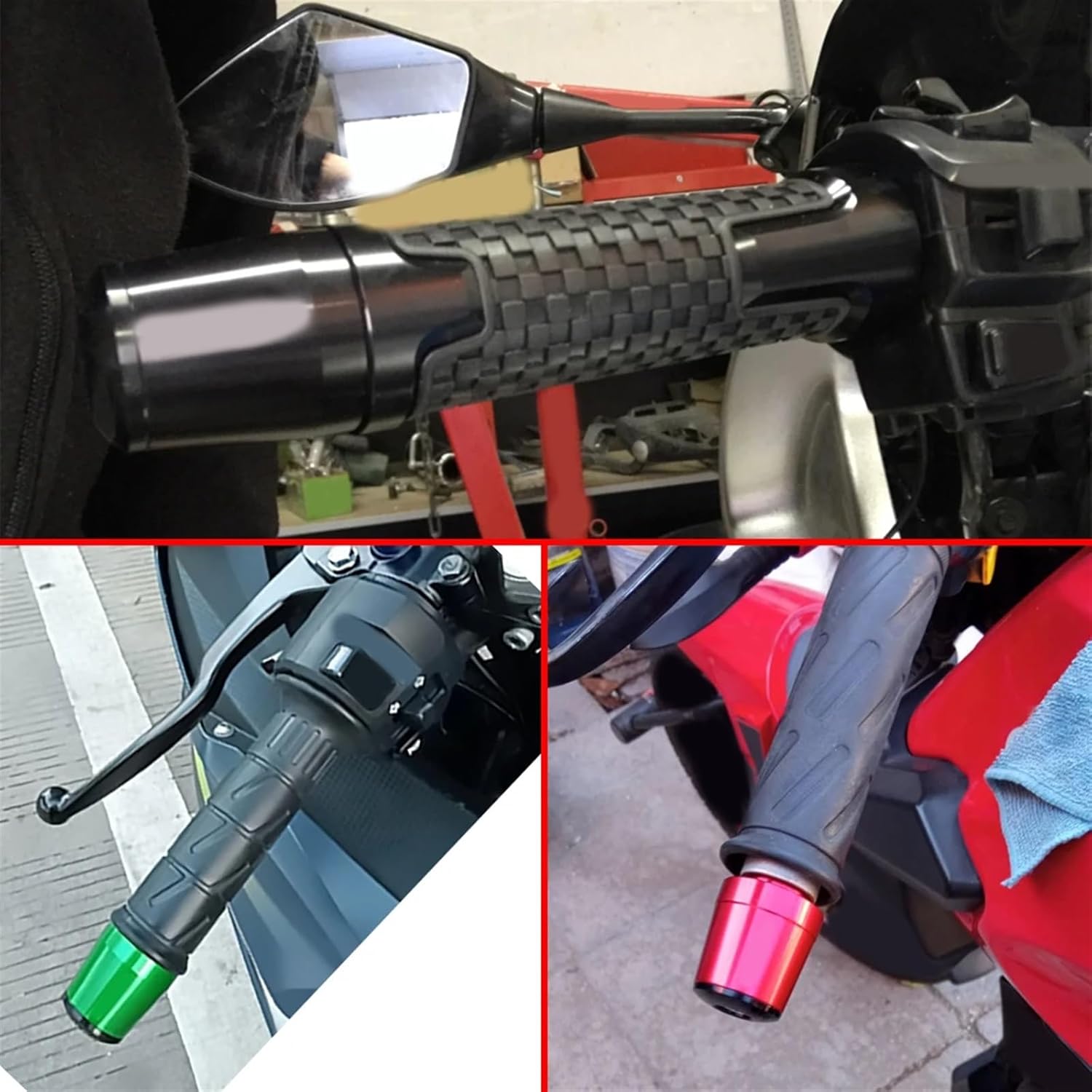 CNC Motorcycle Accessories Handlebar Grips Handle Bar Cap End Plugs for Kawasaki Z900 Z 900 Z650 650 2018 2019 2020 2021 2022