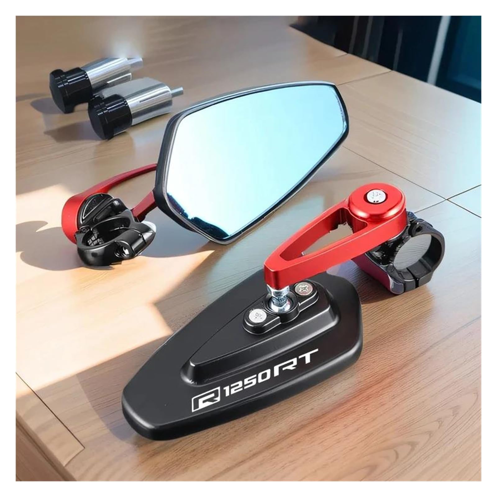 Lusterka Do Lusterek Motocyklowych B&MW R1250RT R1250 RT, Lusterko Wsteczne, 2 Szt., Mocowanie Na Końcu Kierownicy(Black)