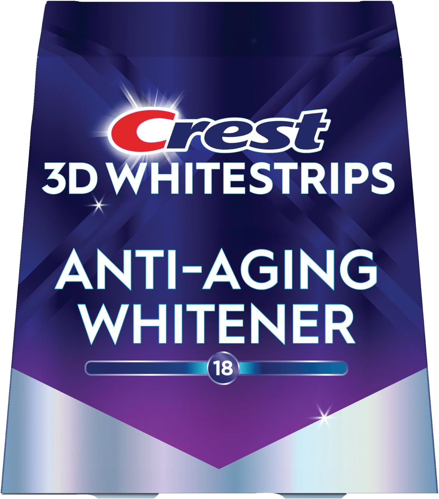 3DWhitestrips Anti-Aging Whitener At-home Teeth Whitening Kit, 14 Treatments, 18 Levels Whiter